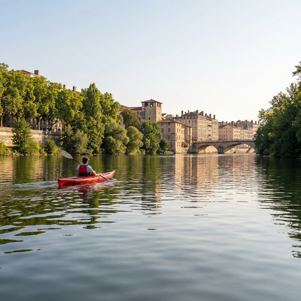 Kayak à Lyon